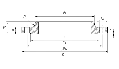 UNI 2254 PN16 THREADED FLANGE