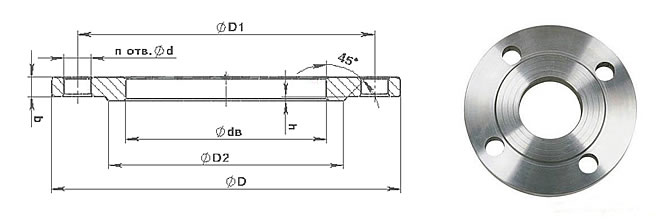 GOST/ГОСТ 12820-80 FLANGE PN2.5MPa PLATE RF