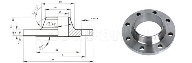 GOST/ГОСТ 12821-80 FLANGE PN1.6MPa WN RF