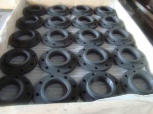 export carbon steel weld neck flanges, ANSI B16.5 CL150 CL300 forging WNRF flanges