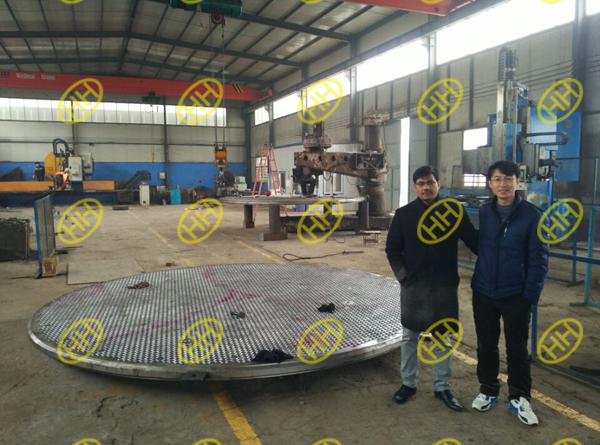 Client inspect tube sheets quality and production In Hebei Haihao Group