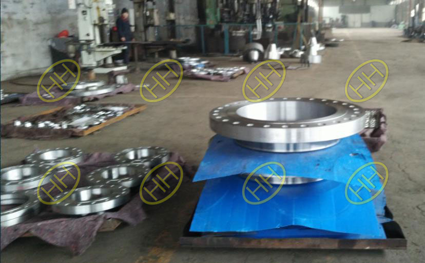 Haihao Flange Factory finished high pressure and large size flanges on time