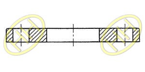 JIS B2220 Slip On Plate Flange Products Drawing