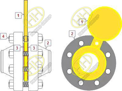 What is spectacle blind flange?