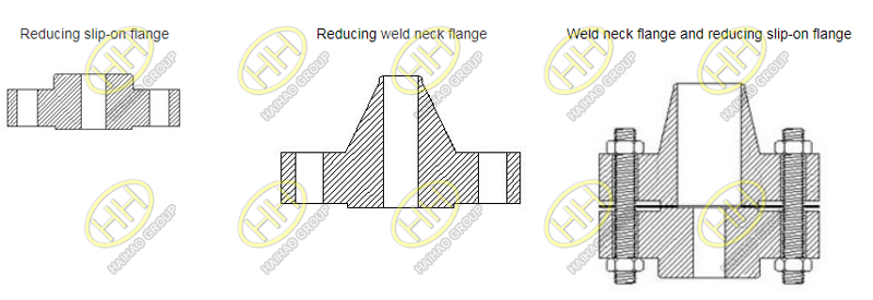 Introduction of reducing flange