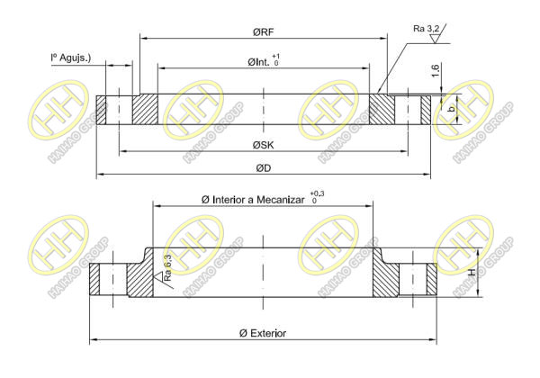 The Spanish customer ordered large size flanges