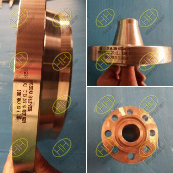 ASTM A350 Gr.LF2 Cl.1 ASME B16.5 C1 weld neck flange applied to Arctic LNG2 project
