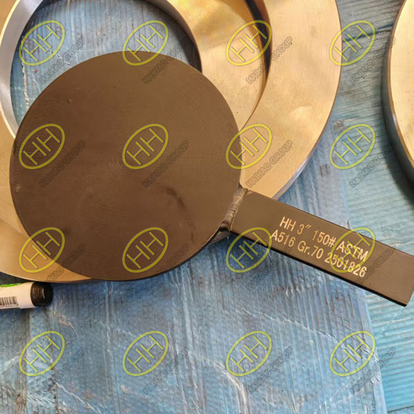 High-Quality Spade Blind Flange Delivery by Haihao Group for Industrial Pipeline Isolation