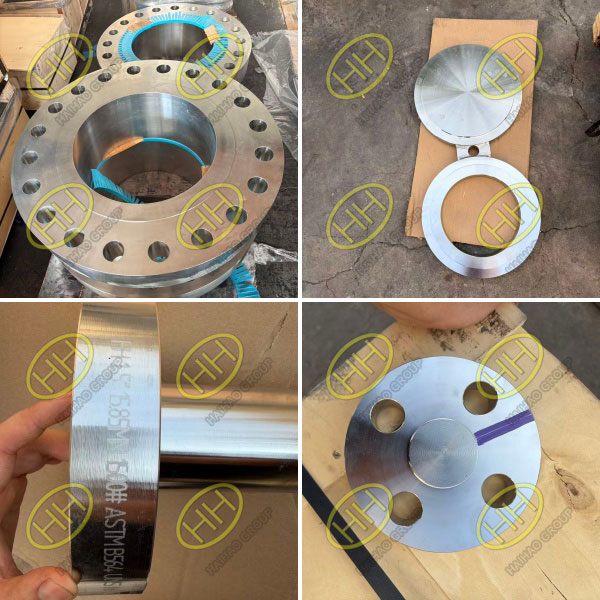 ASTM B564 UNS N06625 sour service weld neck flanges and blind flanges manufactured by Haihao Group