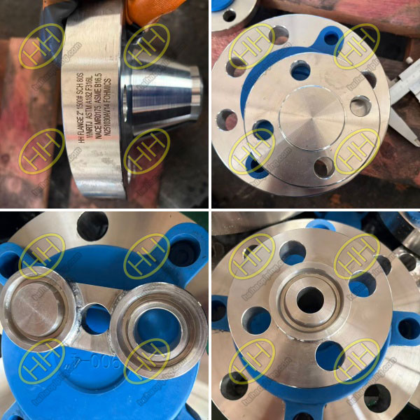 ASTM A182 F316L weld neck flange manufacturer shipping high pressure WNRF WNRTJ and spectacle blind flanges to UAE